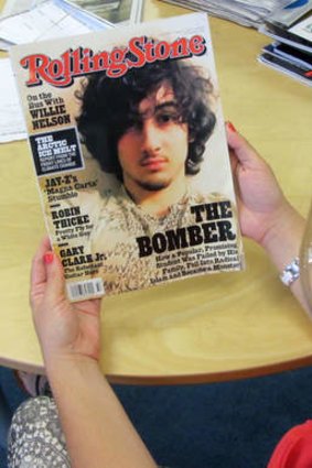 Rolling Stone defended the cover story on Boston bombing suspect Dzhokhar Tsarnaev, which triggered criticism that the magazine was "glamourizing terrorism" and calls to boycott the publication.