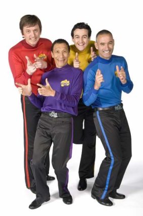 Sam Moran (yellow) was once part of The Wiggles, with Murray Cook, Jeff Phat and Anthony Field.