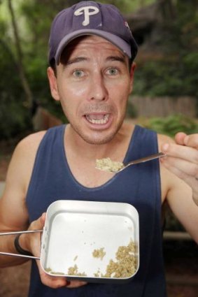 Participants cook their meals from a scant larder of rice, beans and, bizarrely, quinoa. 