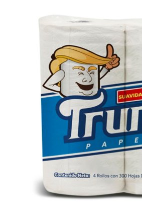 Mexican businessman Antonio Battaglia's Trump toilet paper.