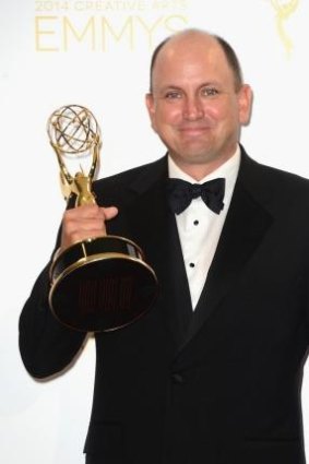 Stunt master: Cort Hessler with his Emmy.