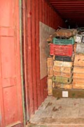 Another container containing weapons destined for Syrian rebel forces.