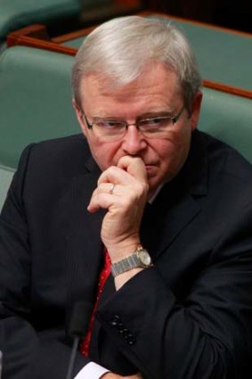 'If Julia Gillard were to resign and there was a new election for leader, then Kevin Rudd could stand again.'