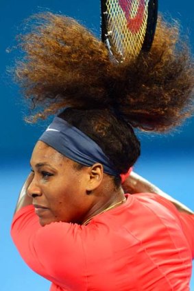 Living in the moment ... Serena Williams.