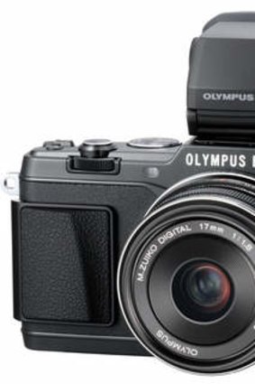 Olympus PEN E-P5 camera.