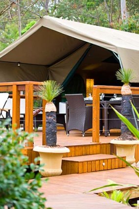 Tandara is Sydney's only 'glamping' (glamorous camping) option.