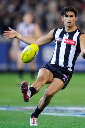 Too casual? Too carefree? Collingwood's Sharrod Wellingham.