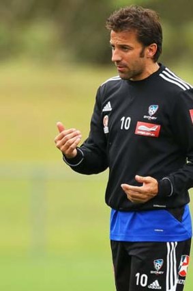Frustrated ... Alessandro Del Piero.