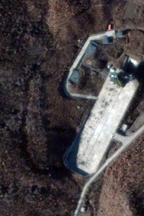 A satellite picture of the Sohae lunch station in North Korea. AP/DigitalGlobe.