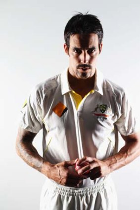 Weight of a nation on his shoulders: Mitchell Johnson.