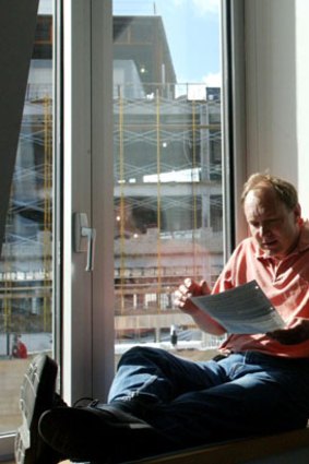 Tim Berners-Lee, who developed the world-wide web, in his office at the Massachusetts Institute of Technology in 2004.