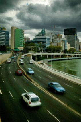 Brisbane's Riverside Expressway.