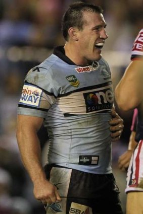 Phone confiscated: Cronulla star Paul Gallen.