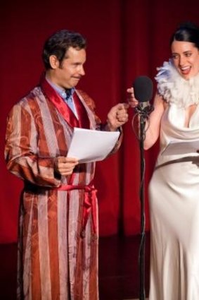 Paul F.Tompkins and Paget Brewster as Frank and Sadie.