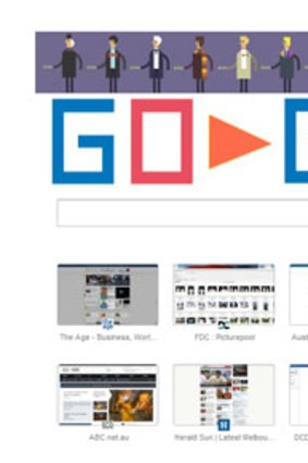 Google celebrates Dr Who's 50th anniversary.