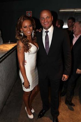 Stephen Belafonte, with wife Mel B.