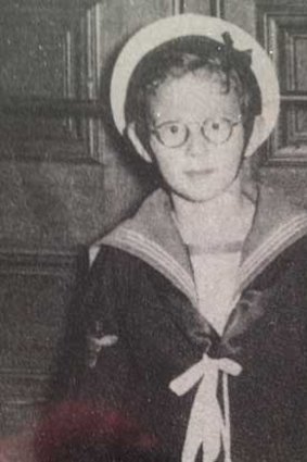 Richard Divall, aged 12, in his sailor suit.