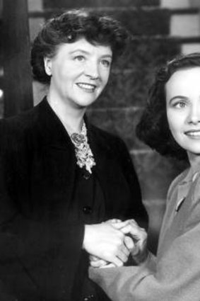 Teresa Wright and Patricia Collinge in <i>Shadow of a Doubt</i>.