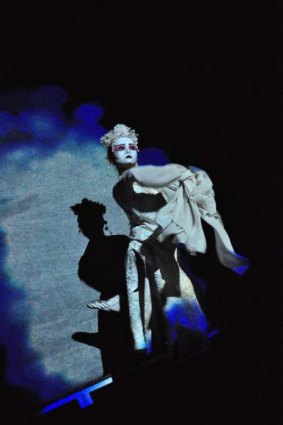 Robert Lepage’s sensual sorcery is in full flight in this scene from <i>The Blue Dragon</i>.