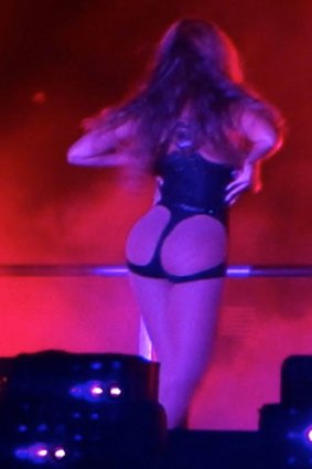 The internet has - predictably - gone berserk over Beyonce's backside-baring leotard.