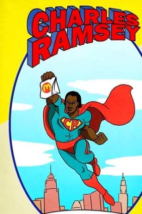 Super hero: Charles Ramsey has been lauded on the web.