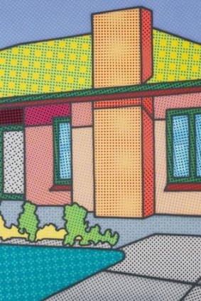 Howard Arkley's <i>Actual Fractual</i>, 1994. The National Gallery of Victoria has launched a fundraising campaign to buy the work.