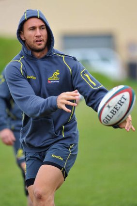 New man: Quade Cooper trains in Cape Town on Friday.