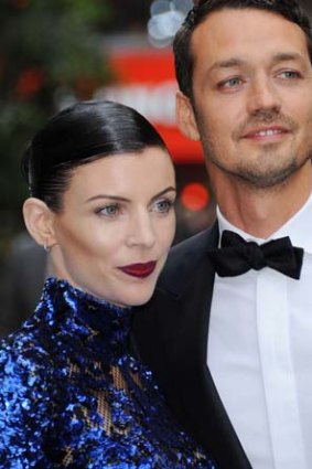 Liberty Ross and Rupert Sanders attend the premiere of "Snow White and The Huntsman" in London.