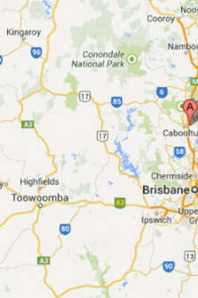 Caboolture Airport location in relation to Brisbane and Sunshine Coast.