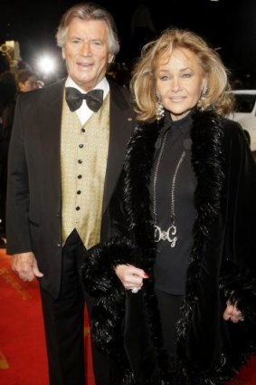Pierre Brice, pictured with wife Hella in 2010, was a legend in Germany for his role as a noble Apache in a series of "dumpling" westerns made in the 1960s.