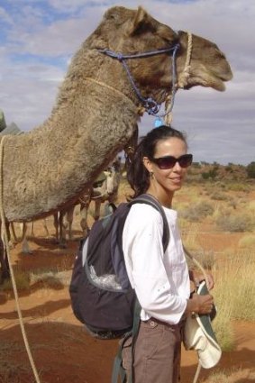 Outside life: Jo Bertini in the desert.