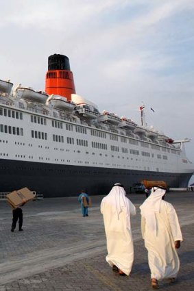 Staying port ... the QE2 will become a hotel in Dubai.