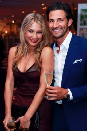 The first Bachelor ... Tim Robards with Anna Heinrich.