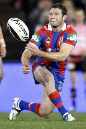 Danny Buderus playing for the Knights in 2012.