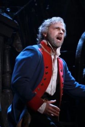 Simon Gleeson in the role of  the reformed convict Jean Valjean.