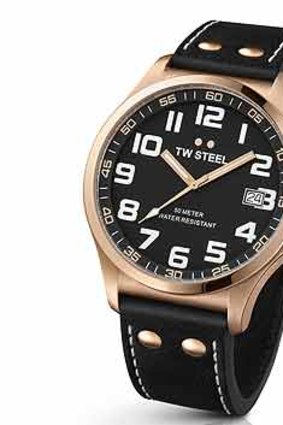 TW Steel Pilot collection in rose gold.