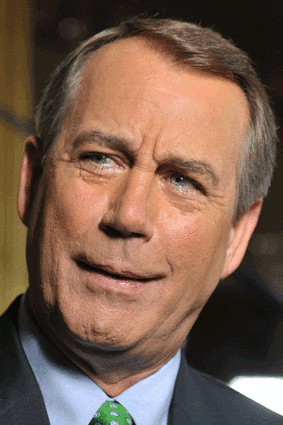 House Speaker, Republican John Boehner.