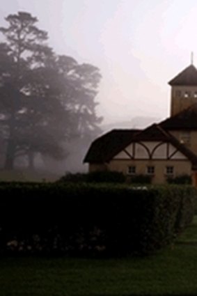 Shrouded in mist - the Club House at Mt Broughton Golf and Country Club