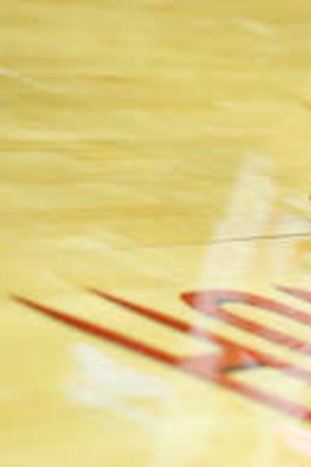 The Adidas shoes worn byJeremy Lin of the Houston Rockets during the game against the Sacramento Kings.