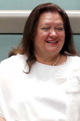 More dirty laundry for Gina Rinehart, left, as emails are revealed.