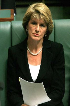 Not impressed: Deputy Opposition Leader Julie Bishop.