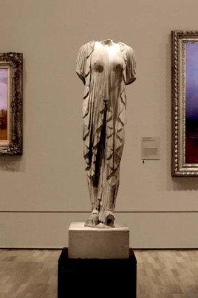 Italian marble sculpture from the NGV which was dropped and broken.