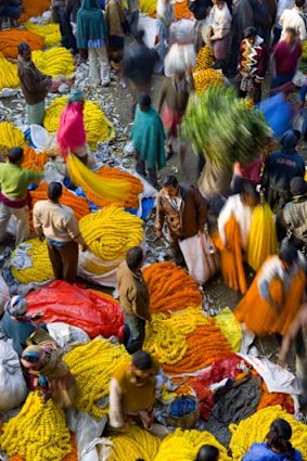 Flower market, Kolkata.