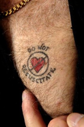 Trevor Robinson's tattoo.