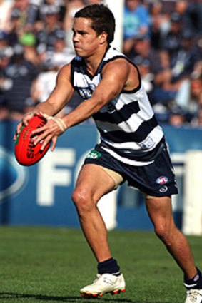 Stokes in action for the Cats at Skilled Stadium.