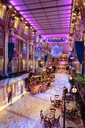 Voyager of the Seas' Royal Promenade.