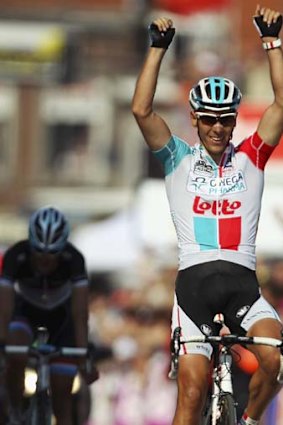 Target ... Belgium's Phillipe Gilbert won the Liege-Bastogne-Liege race.