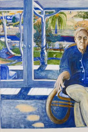 Novel gaze: Brett Whiteley’s Portrait of Patrick White at Centennial Park takes liberties with the city’s geography.