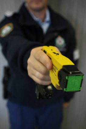 Shock tactics ... Taser stun guns to be rolled out across the state.