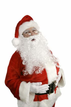 Ho, ho, no: The mythical Mr Claus.